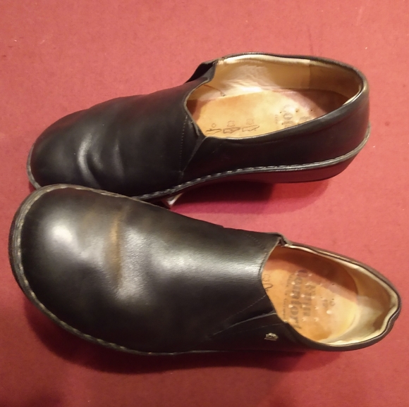 Finn Comfort Black Leather Slip On Shoes Men's 9 - Picture 1 of 10